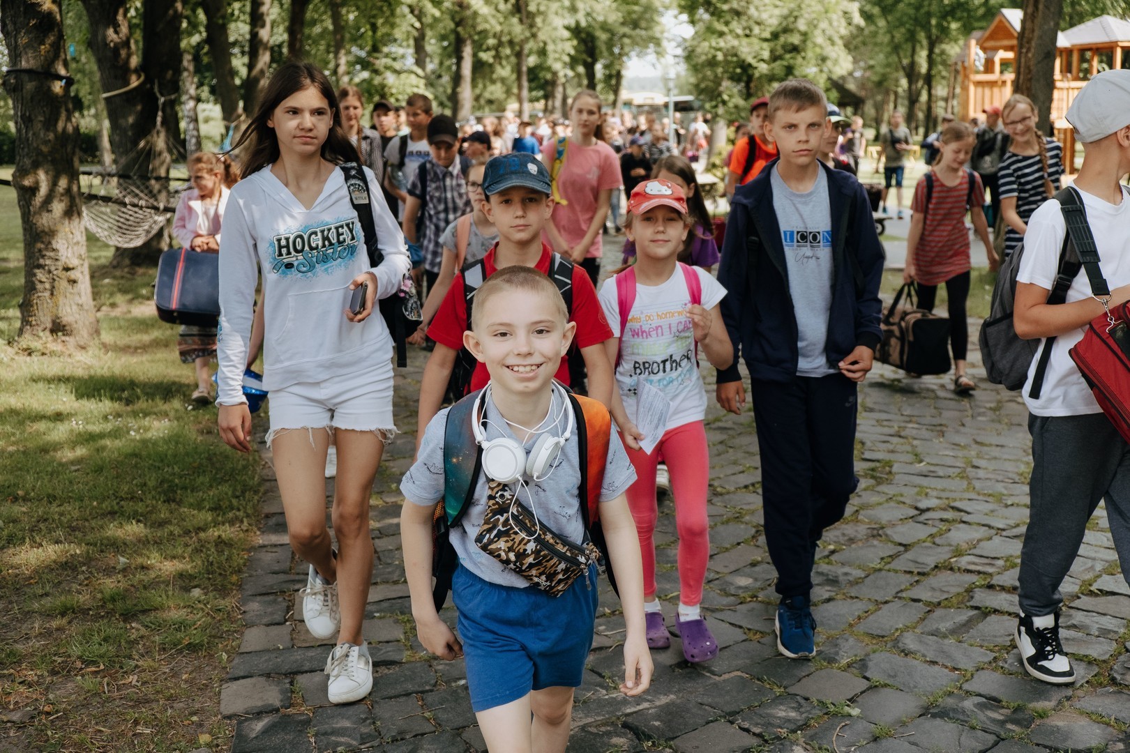 Dayvd arriving at Summer Camp